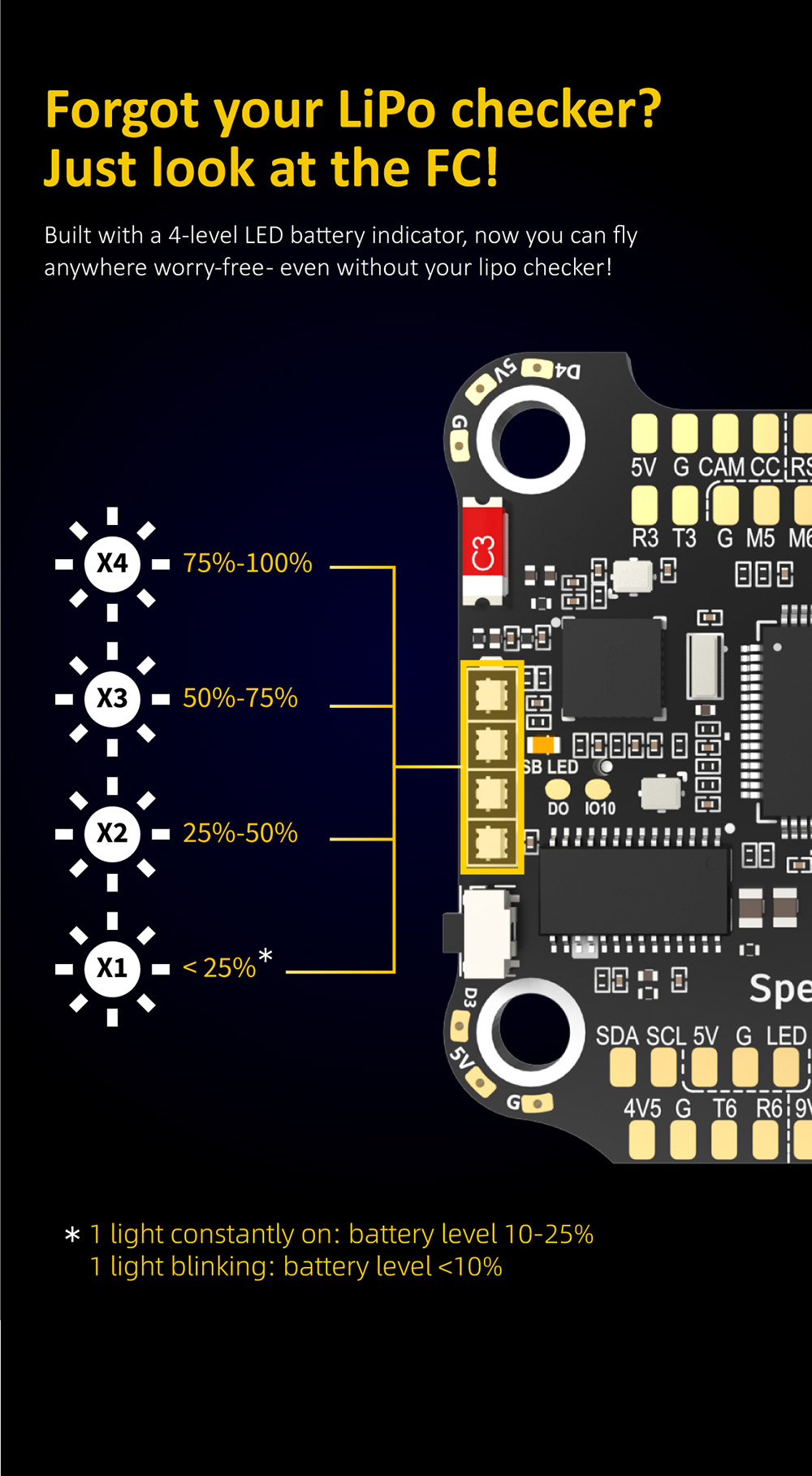 SpeedyBee-F405-V3-BLS-60A-4In1-ESC-F4-OSD-Flugsteuerung-3-6S-mit-9V-5V-33V-BEC-Ausgang-Stack-fuumlr--2008622-5